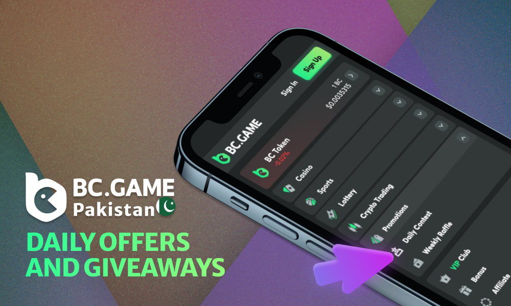 Regular prize draws for users at BC Game