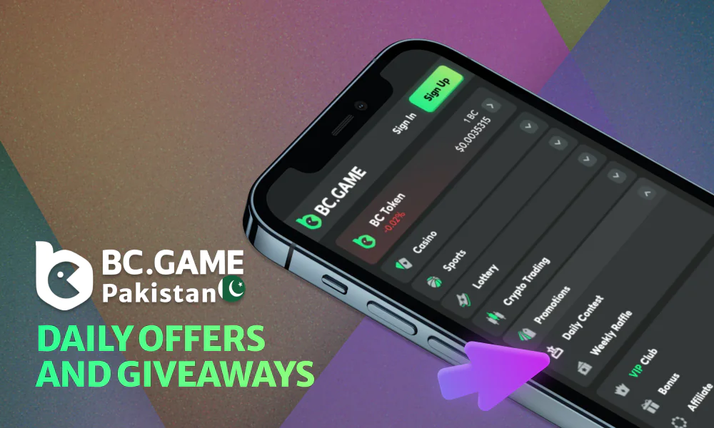 Regular prize draws for users at BC Game