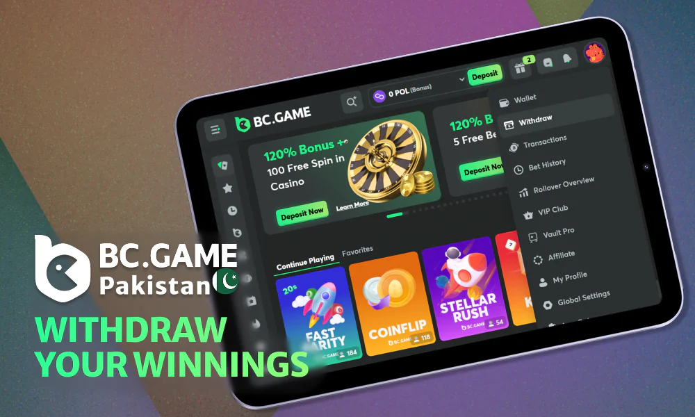 There are over 126 cryptocurrencies available in BC Game to withdraw winnings.