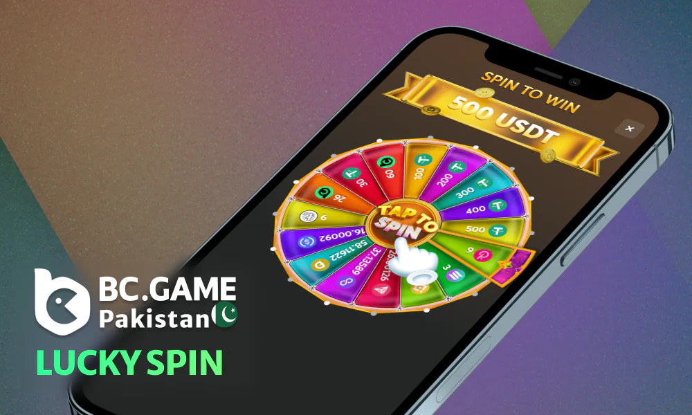 Lucky Spin bonus for slot games at BC Game